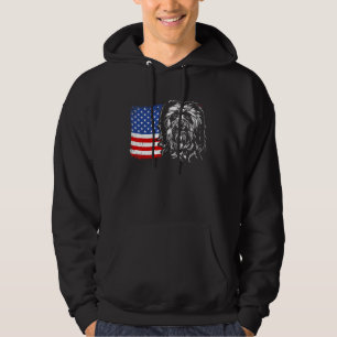 Stolzer Havanese Amerikanischer Flagge Patriotisch Hoodie