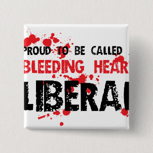 Stolzer Herz-Liberaler Button