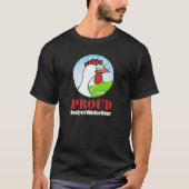 Stolzer Hinterhof-Huhn-Inhaber-lustiges Shirt (Vorderseite)