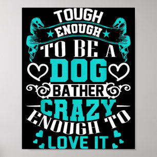 Stolzer Hundebader Inspirierende Zitate Lustiger G Poster