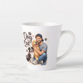 Stolzer Hundepapa-Kaffeetasse – Perfektes Geschenk Milchtasse (Rechts)