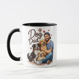 Stolzer Hundepapa Süße Pfote Herz Design – Perfekt Tasse