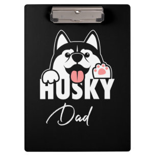 Stolzer Husky Sibirischer Vater Klemmbrett