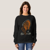 Stolzer indianischer Berufsausbildungs-Assistent Sweatshirt (Vorne ganz)