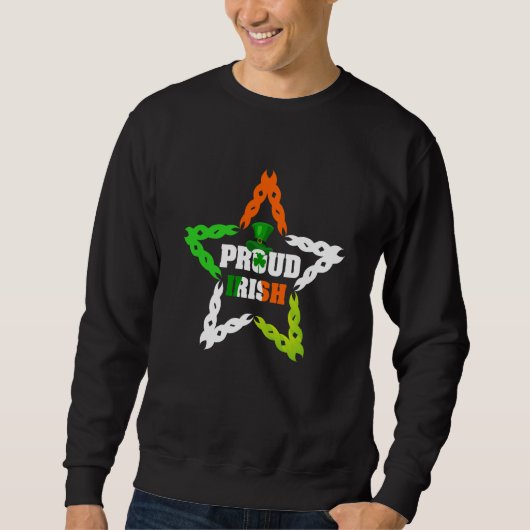 Stolzer irischer St. Patrick's Day Farbiger keltis Sweatshirt (Vorderseite)