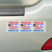 Stolzer israelischer Amerikaner Autoaufkleber (Auf Auto)