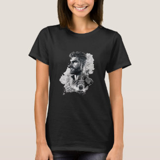 Stolzer Kapitän und sein Schiff, Marine T-Shirt