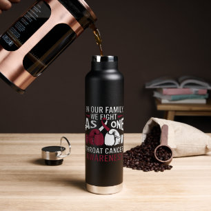 Stolzer Kehlkopfkrebs-Überlebender Inspirierend Trinkflasche