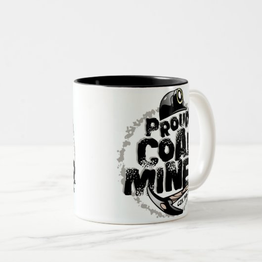 STOLZER KOHLEN-BERGMANN ZWEIFARBIGE TASSE (VorderseiteRechts)