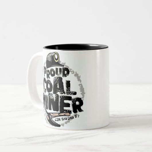 STOLZER KOHLEN-BERGMANN ZWEIFARBIGE TASSE (Vorderseite Links)