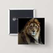 Stolzer König des Tierreichs Button (Vorne & Hinten)