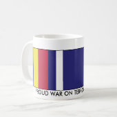 STOLZER KRIEG GEGEN DEN TERRORISMUSS-VETERAN KAFFEETASSE (Vorderseite Links)