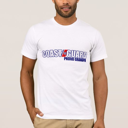 Stolzer Küstenwache-Großvater T-Shirt (Vorderseite)