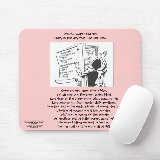 Stolzer leerer Nester Mousepad (Mit Mouse)