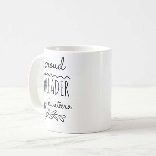 stolzer Leiter von Freiwilligen Kaffeetasse (Vorderseite Links)