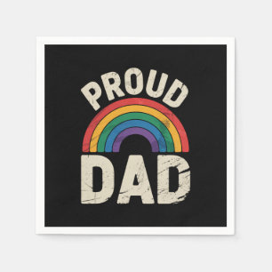Stolzer LGBTQ-Vater Gay Pride LGBTQ-Verbündeter Va Serviette