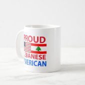 Stolzer libanesischer Amerikaner Kaffeetasse (Vorderseite Links)