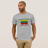 Stolzer litauischer Großvater T-Shirt (Vorne ganz)