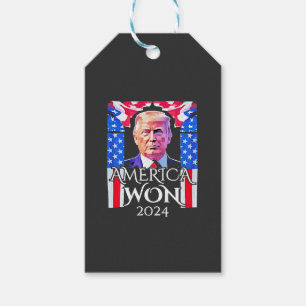 Stolzer Maga Amerikaner Trump gewann am Tag der Am Geschenkanhänger