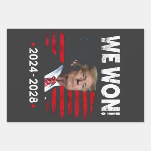 Stolzer Maga Präsident Trump gewann am Tag der Amt Geschenkpapier Set