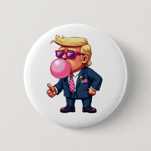 Stolzer Maga Trump Pixel Präsident Amtseinführungs Button