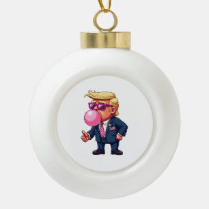 Stolzer Maga Trump Pixel Präsident Inaugurationsta Keramik Kugel-Ornament