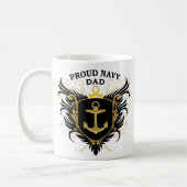 Stolzer Marine-Vater Kaffeetasse (Links)