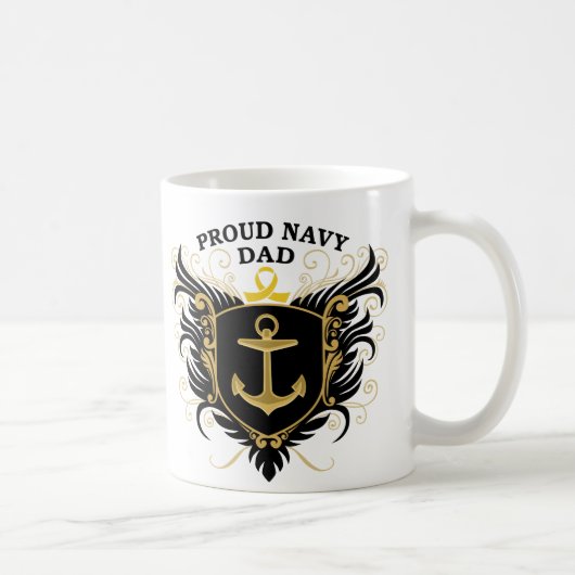 Stolzer Marine-Vater Kaffeetasse (Rechts)