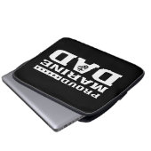 Stolzer MarineVater Laptopschutzhülle (Vorne Knopf)