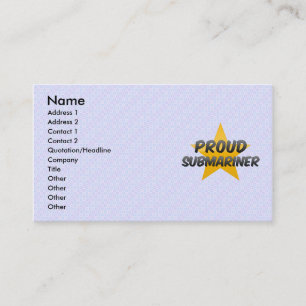 Stolzer Matrose auf einem U-Boot Visitenkarte