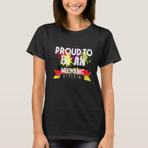 Stolzer mechanischer Bürger Beruf Karriere Arbeite T-Shirt