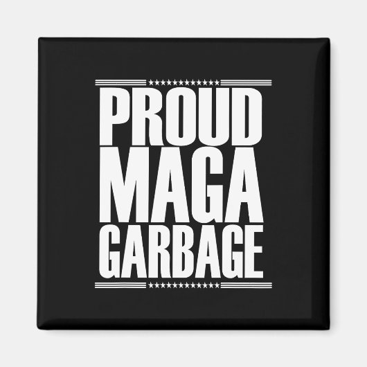 Stolzer Mega-Müll Trump-Anhänger 4 Magnet (Vorne)