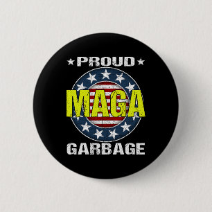 Stolzer Mega-Müll Trump-Anhänger Präsident USA 47 Button