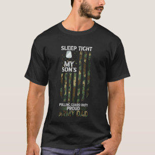 Stolzer Militär-Vater Amerikanische USA-Flagge Sol T-Shirt