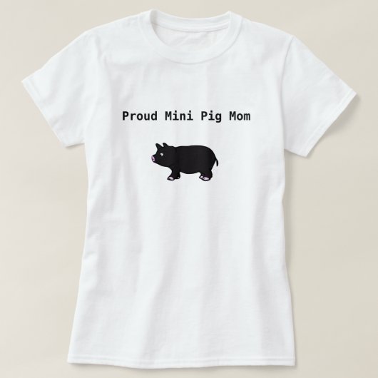 Stolzer Minischwein Mama-T - Shirt (Design vorne)