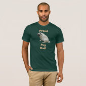 Stolzer Mops-Vater-T - Shirt (Vorne ganz)