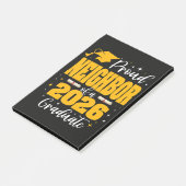 Stolzer Nachbar eines Absolventen der Klasse 2026 Post-it Klebezettel (angewinkelt)