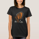 Stolzer Native American Job Php Programmierer T-Shirt (Vorderseite)