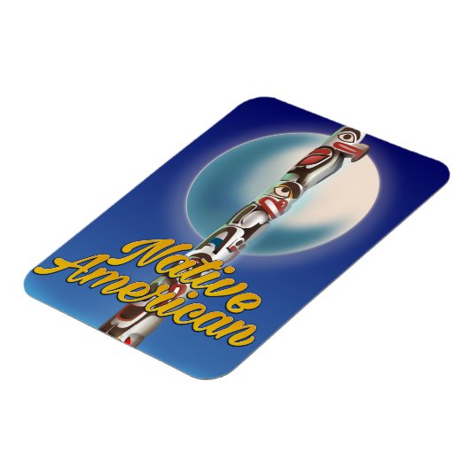 Stolzer Native American Magnet (Linke Seite)