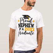 Stolzer Neffe 2022 Absolvent schwarzen Goldtassel T-Shirt (Vorderseite)