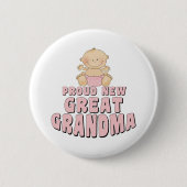 STOLZER NEUER großer Großmutter-T - Shirt Button (Vorderseite)