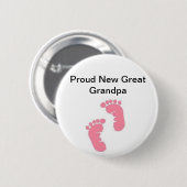 Stolzer neuer großer Großvater Button (Vorne & Hinten)