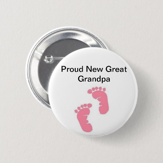 Stolzer neuer großer Großvater Button (Vorne & Hinten)