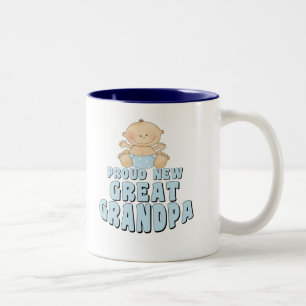 STOLZER NEUER großer Großvater-Junge Zweifarbige Tasse