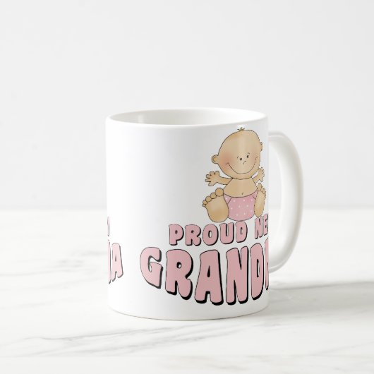 STOLZER NEUER Großmutter-T - Shirt Kaffeetasse (VorderseiteRechts)