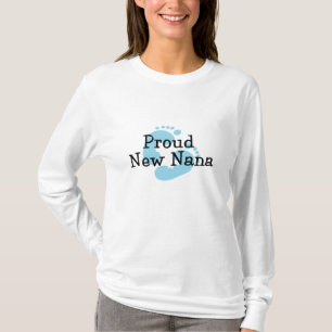 Stolzer neuer Nana-Baby-Junge-Fußabdrücke T-Shirt