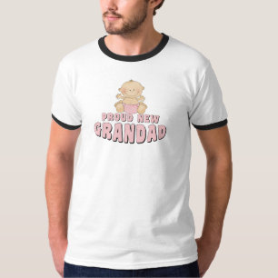 Stolzer neuer Opa Mädchen T-Shirt