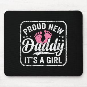 Stolzer neuer Papa ein Mädchen erstmaliger Vater w Mousepad