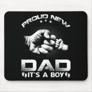 Stolzer neuer Papa, es ist ein Junge  Mousepad