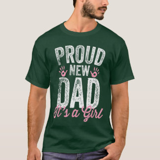 Stolzer neuer Papa, es ist ein Mädchen Geschenke V T-Shirt